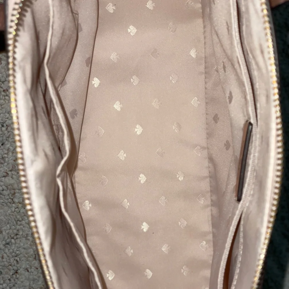 Kate Spade Rose Gold Shimmering Tote Bag with Textured Finish - Picture 4 of 10